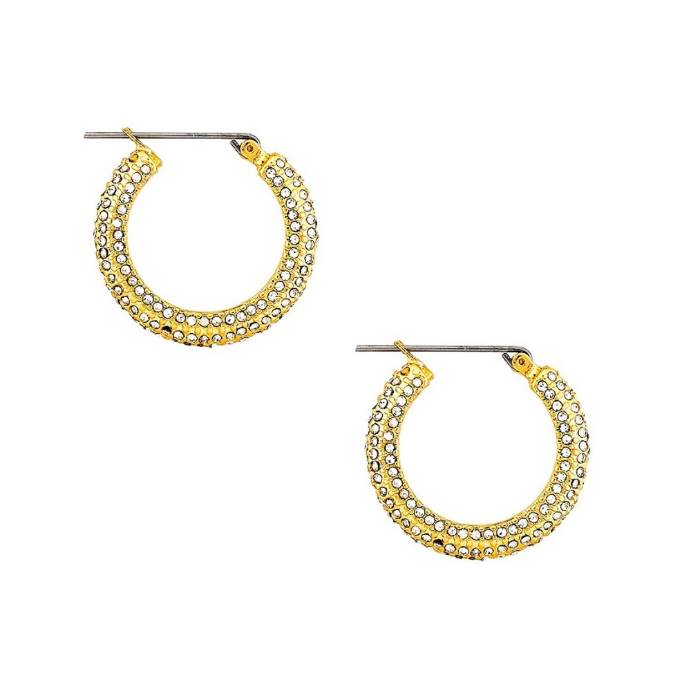 Ettika 18K gold plated hoop earrings
